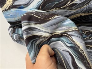 Softshell - skønneste marmor i blå toner